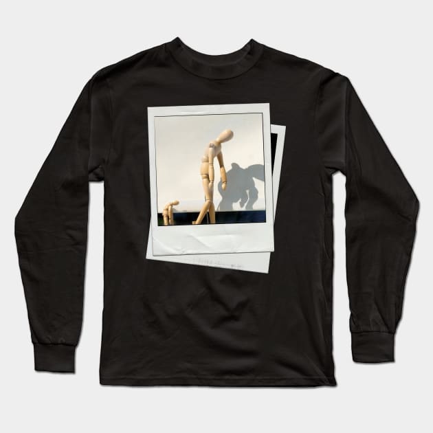 snapshot wooden mannequin Long Sleeve T-Shirt by mystudiocreate